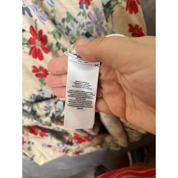 Polo Ralph Lauren Thermal Henley Dress Scattered Floral Maxi Long Sleeve XXL - Picture 6 of 11